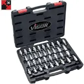 Vigor V2496, 36 unidades, punta Torx