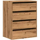 vidaXL Cómoda, estilo artesanal, roble, 60x41x76 cm, material de madera
