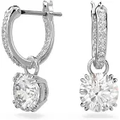 Swarovski Pendientes 'Stilla' plata / transparente