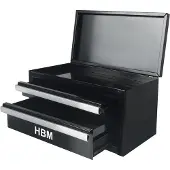 HBM Armario de cajones mini negro