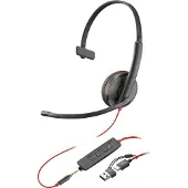 HP Auriculares Voip Poly 3215 Usb-c +usb-c/a