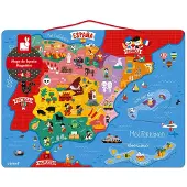 Janod Juguete Educativo Magnetic Spain Map