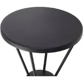 LUCANDE Lámpara de exterior LED Elario, 222 cm, negro, aluminio