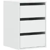 vidaXL Cómoda blanca de 40x41x58 cm, fabricada en material de madera