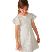 Boboli Vestido De Manga Corta Tulle