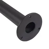 LUCANDE Lámpara exterior LED Filor, negra, de aluminio, 250 cm