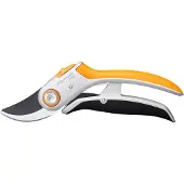 Fiskars Plus PowerLever, tijeras de podar metálicas P751 (naranja/negro)
