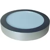EDM Lámpara de techo 31596, aluminio y plástico, 20 W, diámetro 22,5 x 4 cm (6400 K)