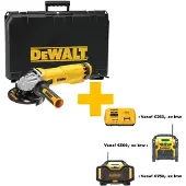 DeWalt Amoladora de 125 mm, 1400W, modelo DWE4237K-QS