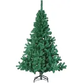 Feeric Árbol de Navidad artificial, color blanco, altura de 1,50 metros, con 320 ramas, calidad premium. Ideal para decorar con luces y adornos navideños