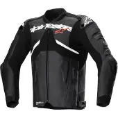 Alpinestars Chaqueta De Cuero Atem V5 Black White, Talla: 52