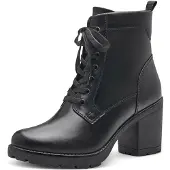 Marco Tozzi Botines con cordones negro