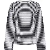 Pieces Camiseta 'PCSadie' negro / blanco