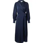 Vila Vestido Midi De Manga Larga Enna Ravenna