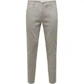 Only & Sons Pantalón chino 'ONSMark' piedra / offwhite