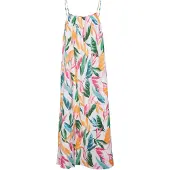 Vero Moda Vestido de verano 'Kleo' verde / naranja / frambuesa / blanco