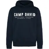 CAMP DAVID Sudadera azul noche / blanco