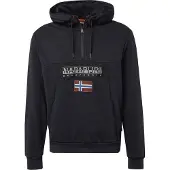 Napapijri Sudadera 'Burgee Hzh 2.0' azul / marino / gris claro / rojo vino