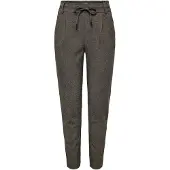 ONLY Pantalón plisado negro / blanco natural