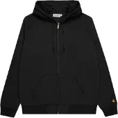 Carhartt WIP - Sudaderas - Hooded Chase Jacket Sweat Black Gold de Algodón - Talla XL - Negro