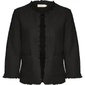 Cream Blazer 'Mellie' negro