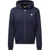 GUESS Sudadera con cremallera marino / rojo / blanco
