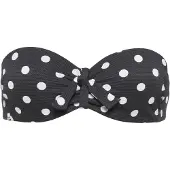 LASCANA Top de bikini negro / blanco