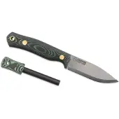 Casström No. 8 SFK 12827 Green Micarta con yesquero, cuchillo de bushcraft