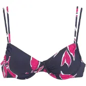LASCANA Top de bikini navy / rosa / blanco