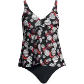 LASCANA Tankini rojo / negro / blanco