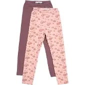 Minymo Leggings lila / rosa / rosa oscuro