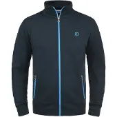 !Solid Sudadera con cremallera 'Benn' azul oscuro / blanco