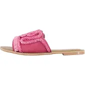 IZIA Zapatos abiertos marrón / rosa