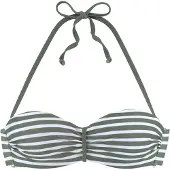 Venice beach Top de bikini caqui / blanco