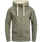 Blend Sudadera con cremallera 'Speedy' marrón / verde
