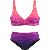 LASCANA Bikini lila / lila oscuro / rosa