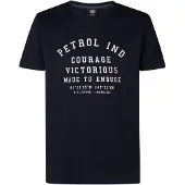 Petrol Industries Camiseta 'Castner' navy / blanco
