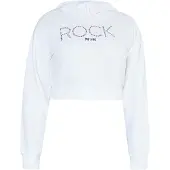 ROCKEASY Sudadera negro / plata / blanco