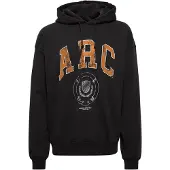 !Solid Sudadera 'Galad' gris / naranja / negro