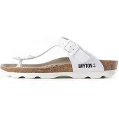 Bayton Sandalias de dedo 'Mercure' blanco