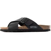 Bayton Zapatos abiertos 'Era' azul ahumado / negro
