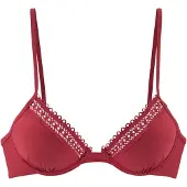 s.Oliver Top de bikini rojo vino
