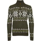 !Solid Jersey 'Norwin' marrón / oliva / blanco