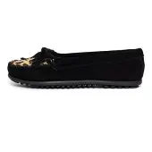 Minnetonka Mocasines 'Kilty Plus' beige / marrón / negro