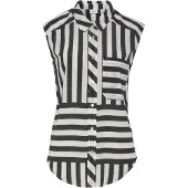 LASCANA Blusa negro / blanco