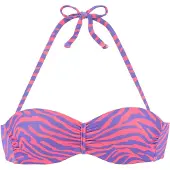 Venice beach Top de bikini lila oscuro / rosa