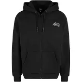 K1x Sudadera con cremallera negro / blanco