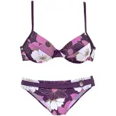 LASCANA Bikini lila / mora / blanco