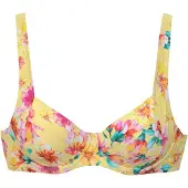 Sunseeker Top de bikini turquesa / amarillo / rosa / blanco