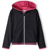 MINOTI Sudadera con cremallera magenta / negro
